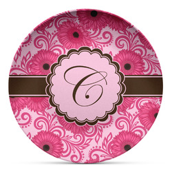 Gerbera Daisy Microwave Safe Plastic Plate - Composite Polymer (Personalized)