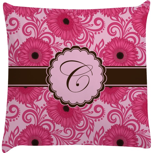 Custom Gerbera Daisy Decorative Pillow Case (Personalized)