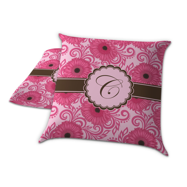 Gerbera Daisy Decorative Pillow Case - TWO
