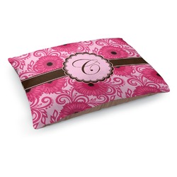Gerbera Daisy Dog Bed - Medium w/ Initial
