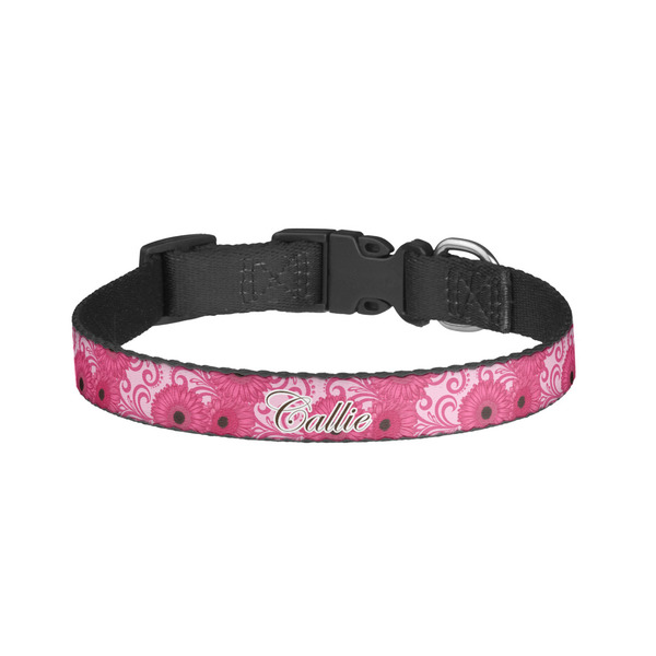 Custom Gerbera Daisy Dog Collar - Small (Personalized)