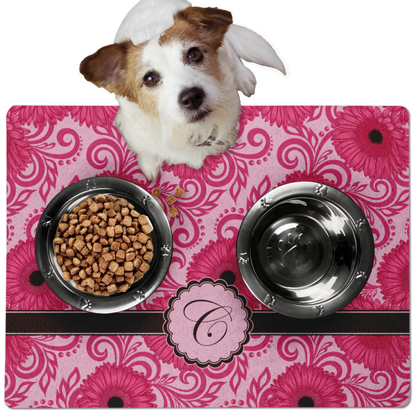Gerbera Daisy Dog Food Mat - Medium LIFESTYLE