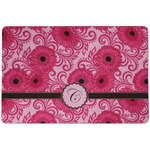 Gerbera Daisy Dog Food Mat w/ Initial