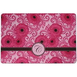 Gerbera Daisy Dog Food Mat w/ Initial