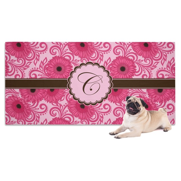Custom Gerbera Daisy Dog Towel (Personalized)