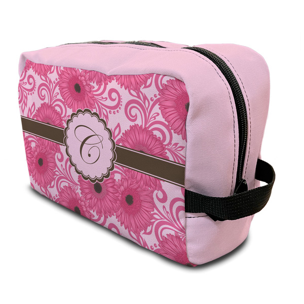 Custom Gerbera Daisy Toiletry Bag / Dopp Kit (Personalized)