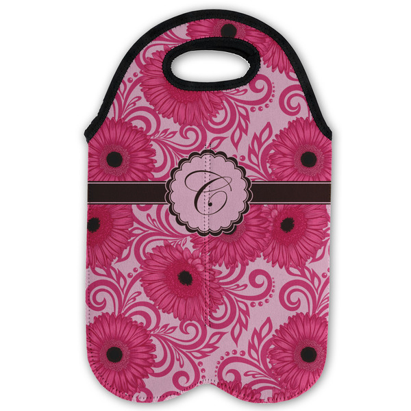 Gerbera Daisy Double Wine Tote - Flat (new)