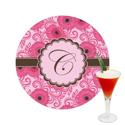 Gerbera Daisy Printed Drink Topper -  2.5" (Personalized)