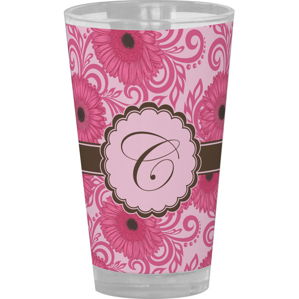 Custom Gerbera Daisy Pint Glass - Full Color (Personalized)
