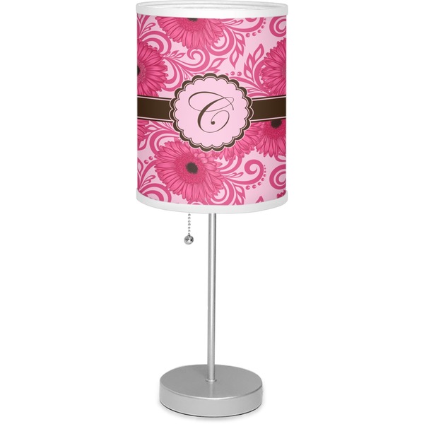 Custom Gerbera Daisy Lamp with Drum Shade (Personalized)