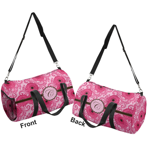 Gerbera Daisy Duffle bag small front and back sides