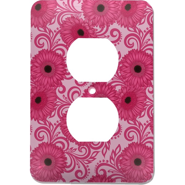 Custom Gerbera Daisy Electric Outlet Plate