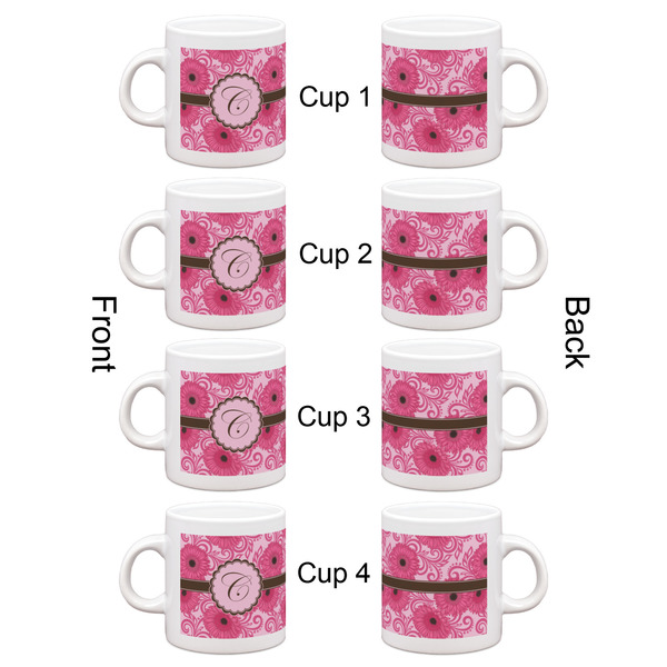 Gerbera Daisy Espresso Cup Set of 4 - Apvl
