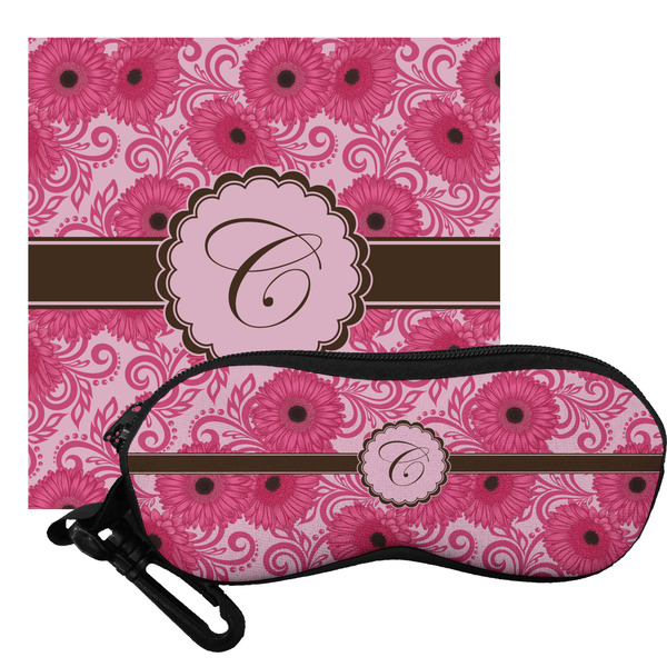 Custom Gerbera Daisy Eyeglass Case & Cloth (Personalized)