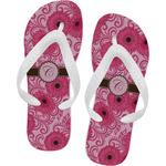 Gerbera Daisy Flip Flops - XSmall (Personalized)