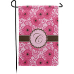 Gerbera Daisy Small Garden Flag - Single Sided w/ Initial