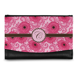 Gerbera Daisy Genuine Leather Women's Wallet - Small (Personalized)