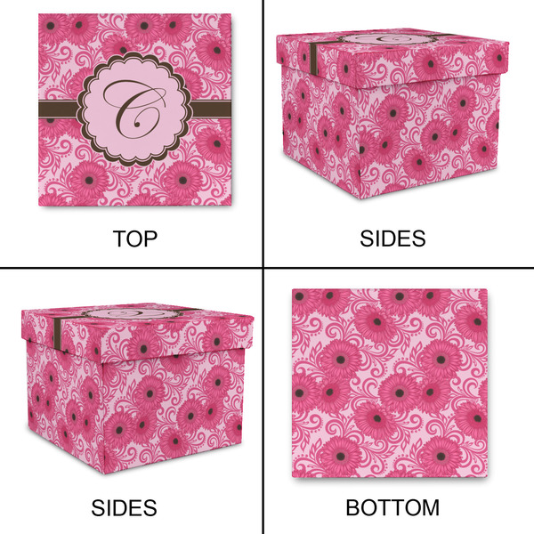 Gerbera Daisy Gift Boxes with Lid - Canvas Wrapped - Large - Approval