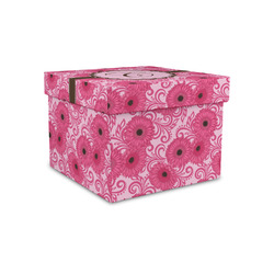 Gerbera Daisy Gift Box with Lid - Canvas Wrapped - Small (Personalized)