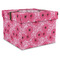 Gerbera Daisy Gift Boxes with Lid - Canvas Wrapped - X-Large - Front/Main