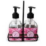 Gerbera Daisy Glass Soap & Lotion Bottle Set (Personalized)