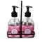Gerbera Daisy Glass Soap & Lotion Bottle Set (Personalized)