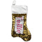 Gerbera Daisy Gold Sequin Stocking - Front