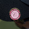 Gerbera Daisy Golf Ball Marker Hat Clip - Gold - On Hat