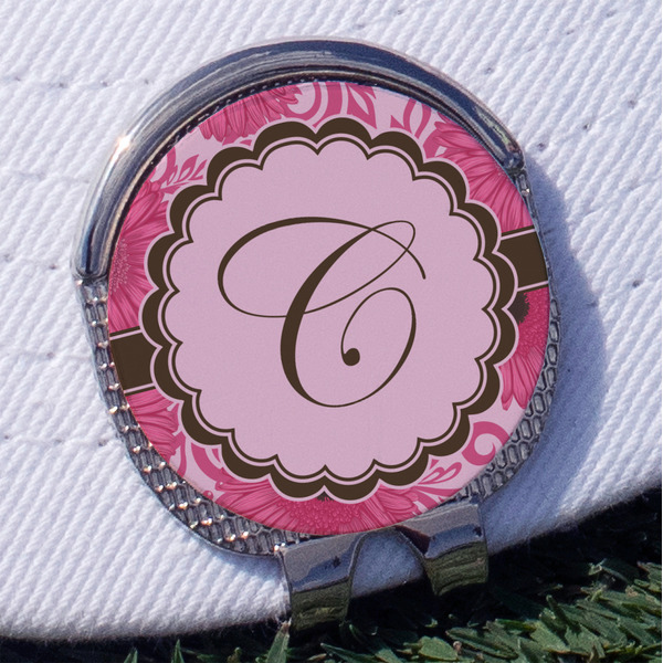 Custom Gerbera Daisy Golf Ball Marker - Hat Clip