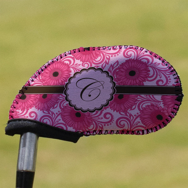 Custom Gerbera Daisy Golf Club Iron Cover (Personalized)