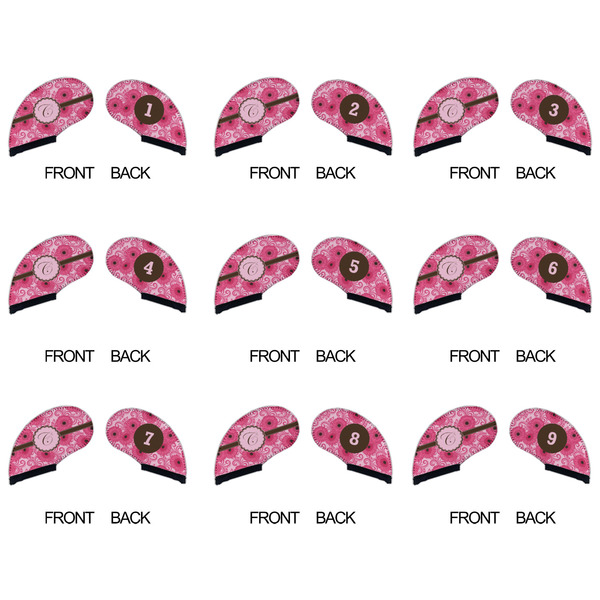 Gerbera Daisy Golf Club Covers - APPROVAL (set of 9)