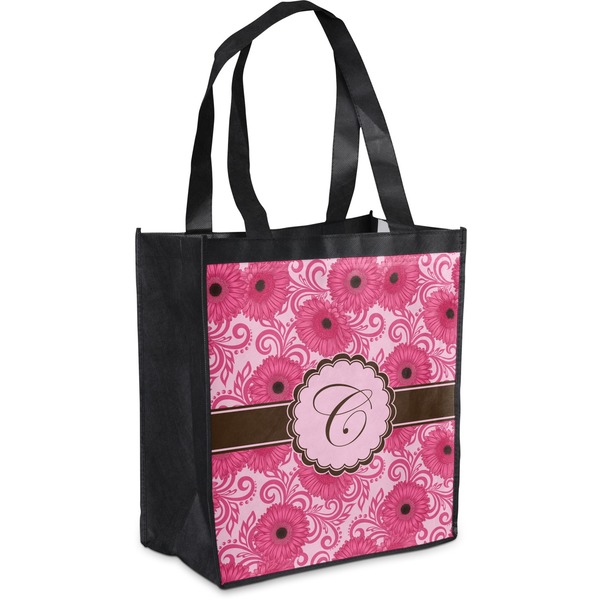 Custom Gerbera Daisy Grocery Bag (Personalized)