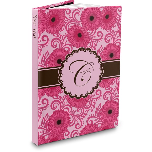 Custom Gerbera Daisy Hardbound Journal - 7.25" x 10" (Personalized)