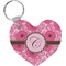 Gerbera Daisy Heart Keychain (Personalized)