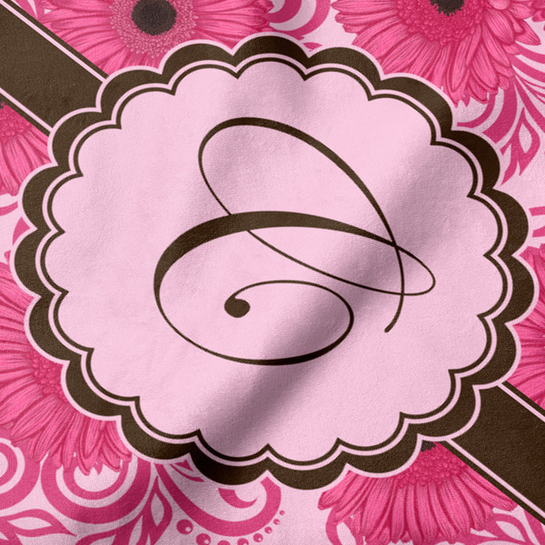 Gerbera Daisy Hooded Baby Towel- Detail Close Up