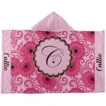 Gerbera Daisy Kids Hooded Towel (Personalized)