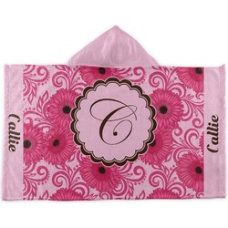 Gerbera Daisy Kids Hooded Towel (Personalized)