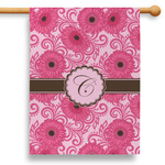 Gerbera Daisy 28" House Flag - Single Sided (Personalized)