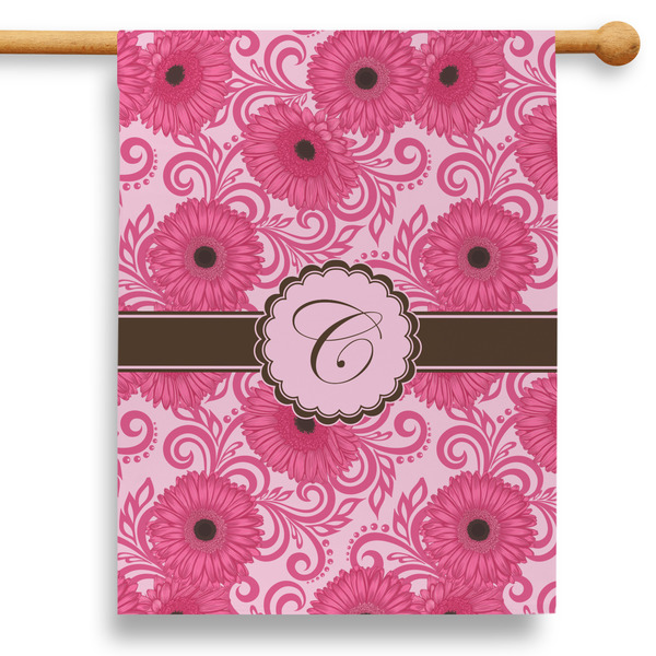 Custom Gerbera Daisy 28" House Flag (Personalized)
