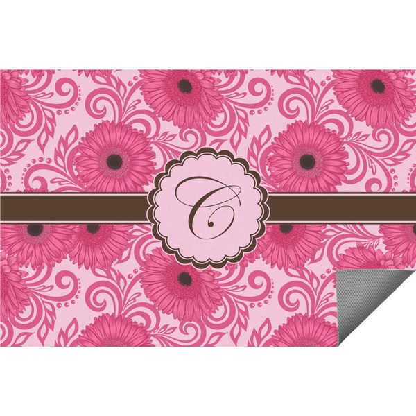 Custom Gerbera Daisy Indoor / Outdoor Rug - 2'x3' (Personalized)