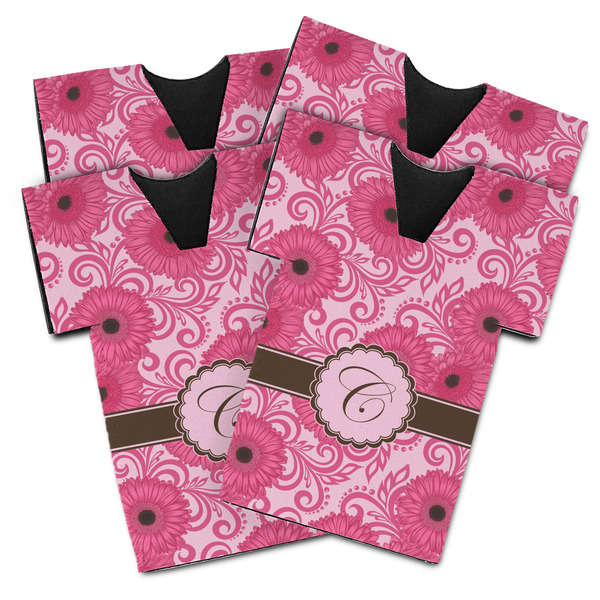 Gerbera Daisy Jersey Bottle Cooler - Set of 4 - MAIN (flat)