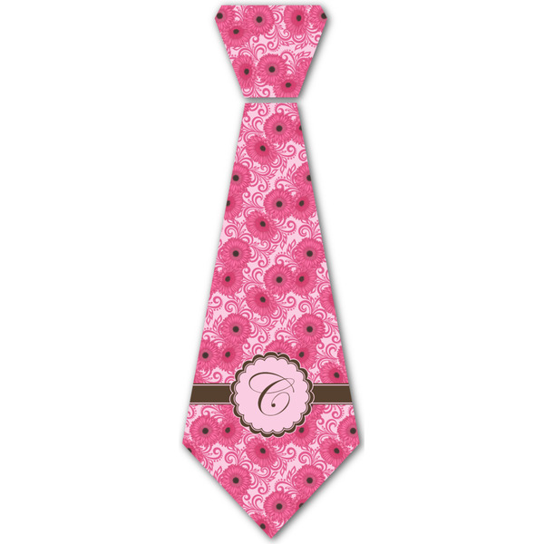 Custom Gerbera Daisy Iron On Tie - 4 Sizes w/ Initial