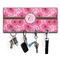 Gerbera Daisy Key Hanger w/ 4 Hooks w/ Initial
