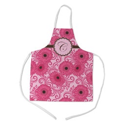 Gerbera Daisy Kid's Apron w/ Initial