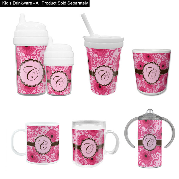 Gerbera Daisy Kid's Drinkware - Customized & Personalized