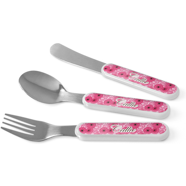 Custom Gerbera Daisy Kid's Flatware (Personalized)