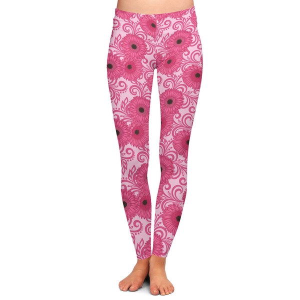 Custom Gerbera Daisy Ladies Leggings - Large