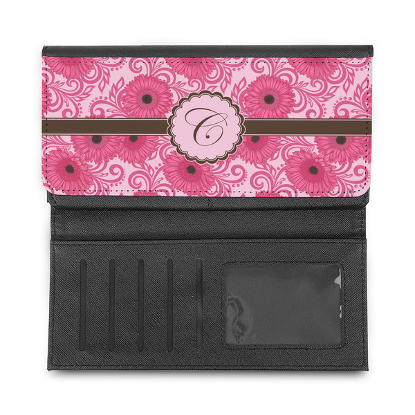 Gerbera Daisy Ladies Wallet - Half Way Open