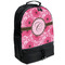 Gerbera Daisy Large Backpack - Black - Angled View