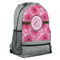 Gerbera Daisy Large Backpack - Gray - Angled View